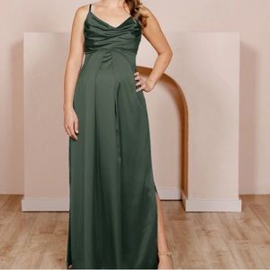 NWT Revelry Skye Maternity Bridesmaid Dress in Olive